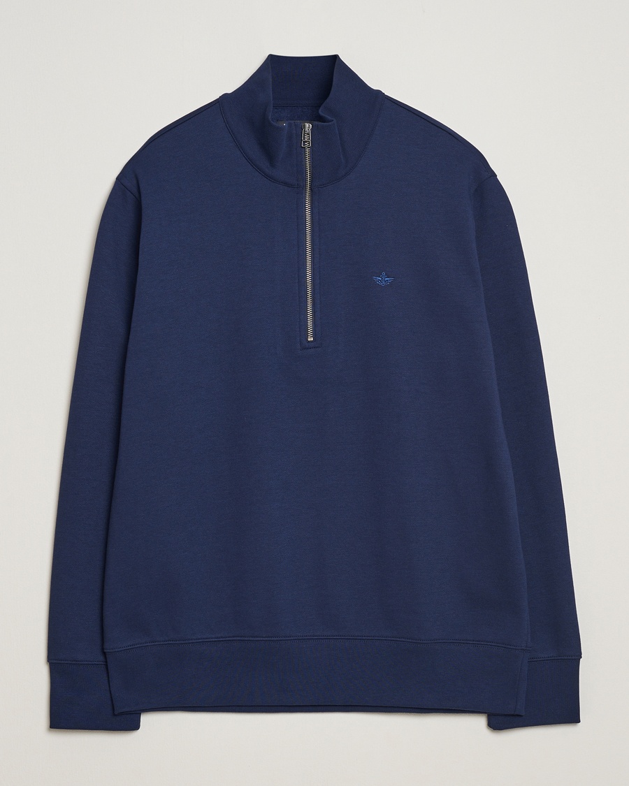 Herre | | Dockers | Quarter Zip Fleece Navy Blazer