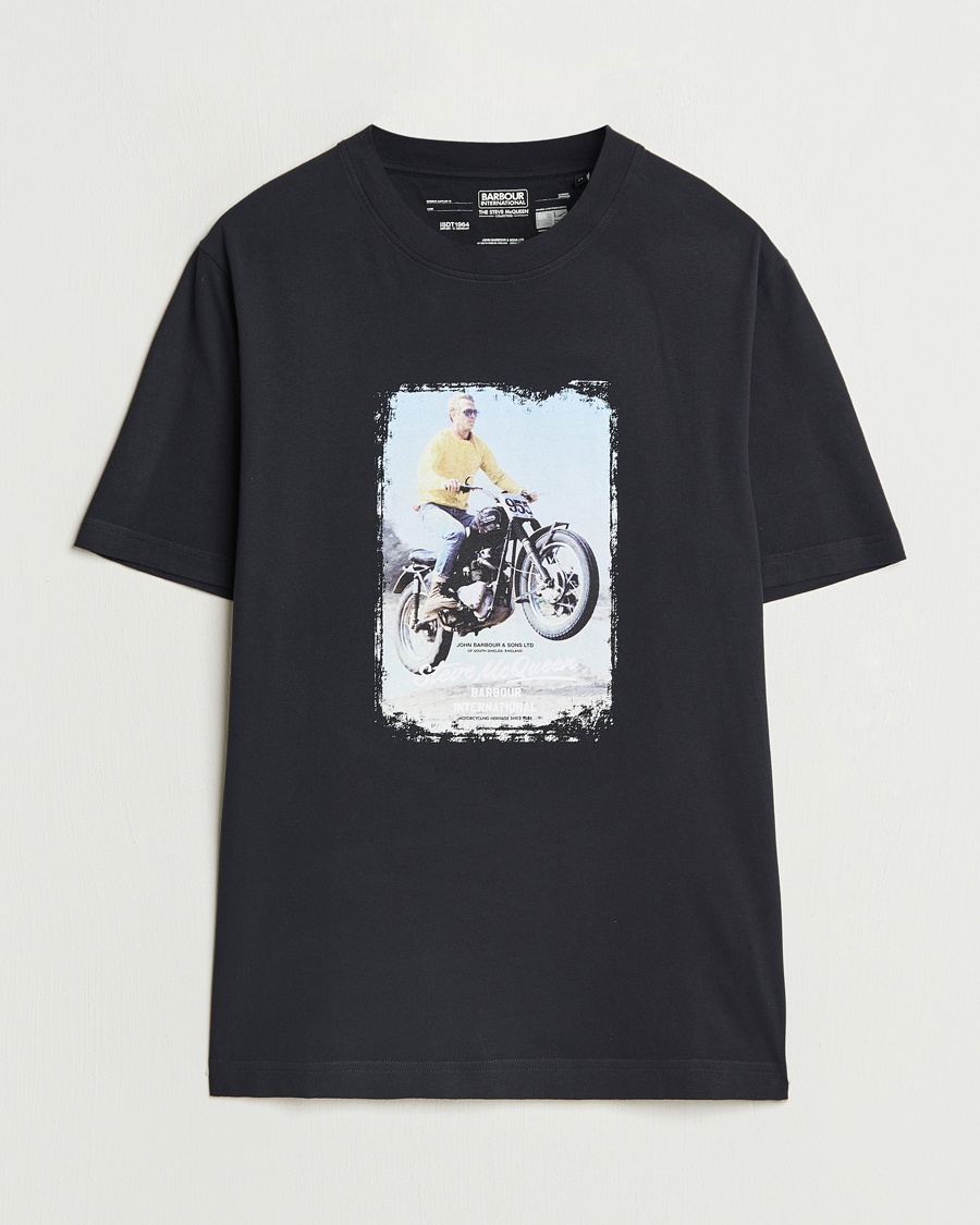 Herre |  | Barbour International | Coster Steve McQueen T-Shirt Black