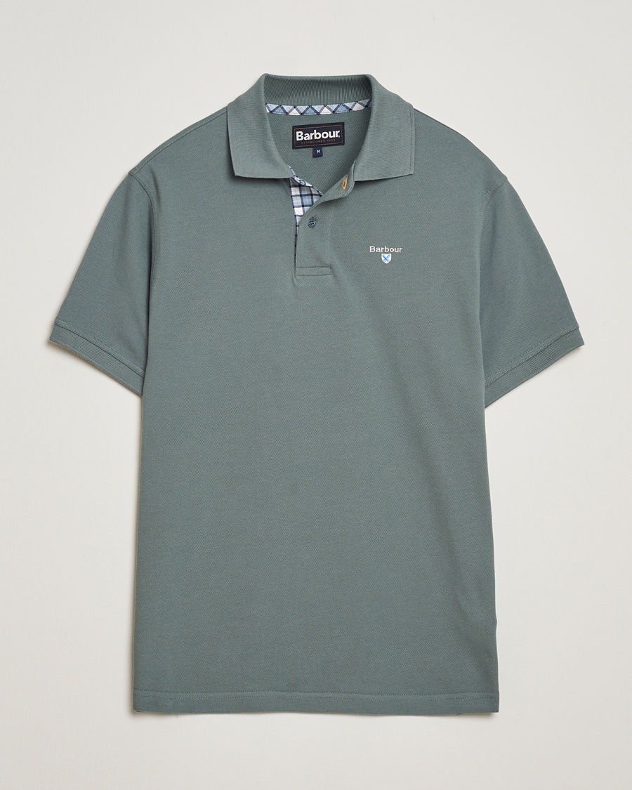 Barbour Lifestyle Tartan Pique Polo Vintage Teal – Grøn