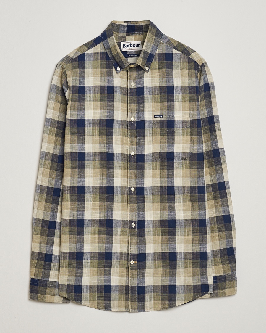 Herre | | Barbour Lifestyle | Hillroad Tailored Checked Cotton Shirt Olive