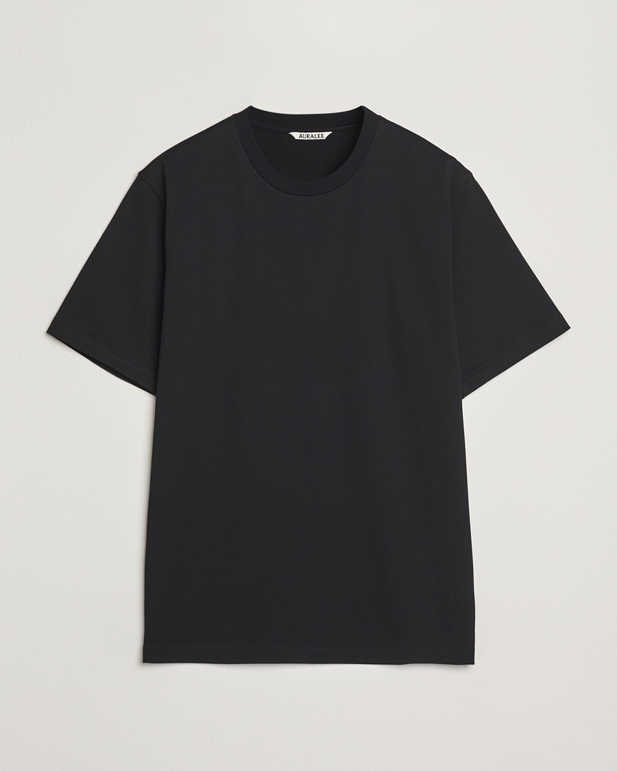 Auralee Luster Plating T-Shirt Black – Sort
