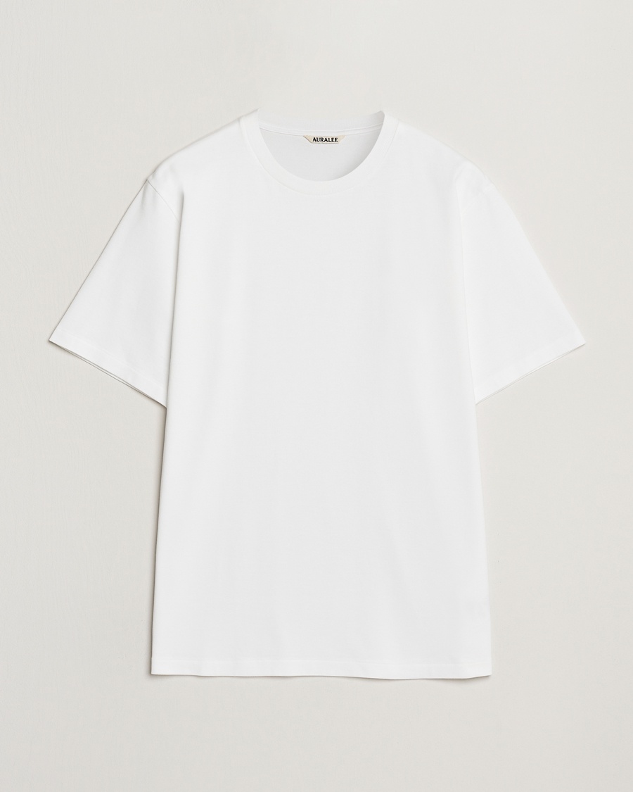 Auralee Luster Plating T-Shirt White – Hvid
