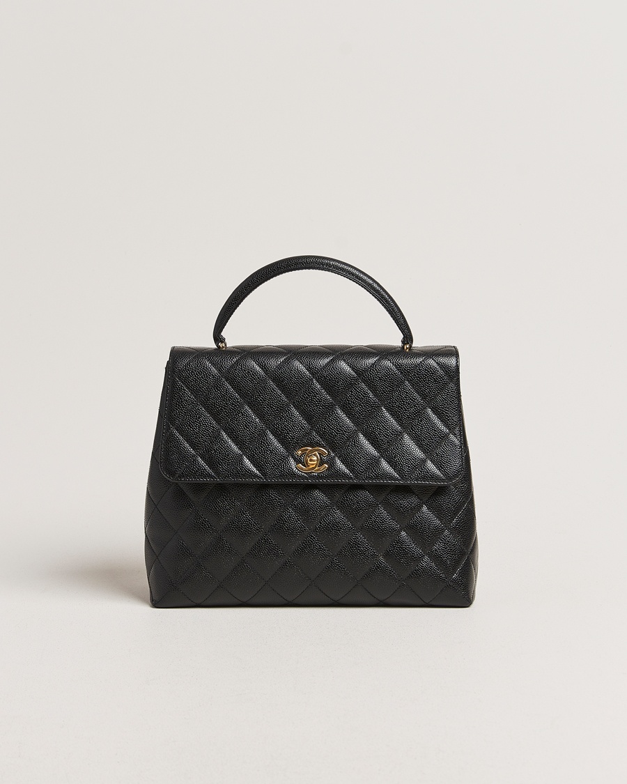 Herre | | Chanel Pre-Owned | Kelly Top Handle Bag Black Caviar