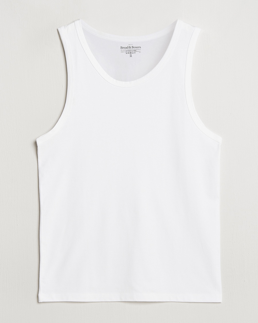 Bread & Boxers Relaxed Tank Top White – Hvid