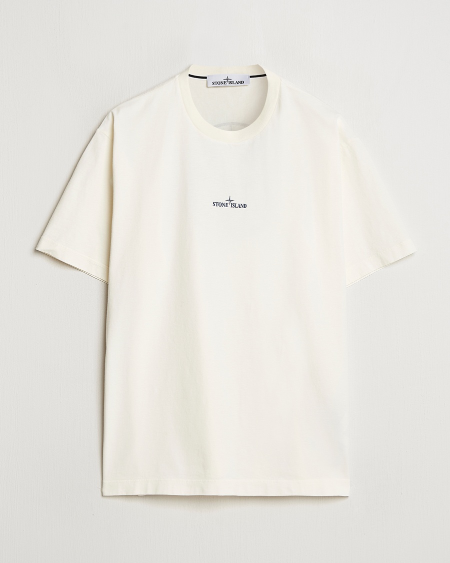 Herre | | Stone Island | Compas Camo Backlogo T-Shirt Ivory