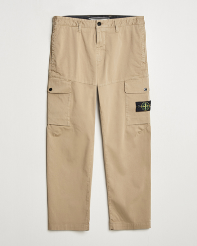 Herre | Nyheder | Stone Island | Regular Fit Cotton Stretch Cargo Pants Biscuit