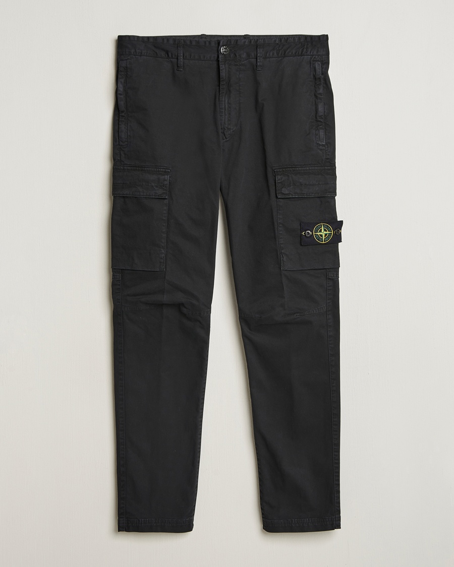 Herre | | Stone Island | Stretch Twill Cargo Pants Black