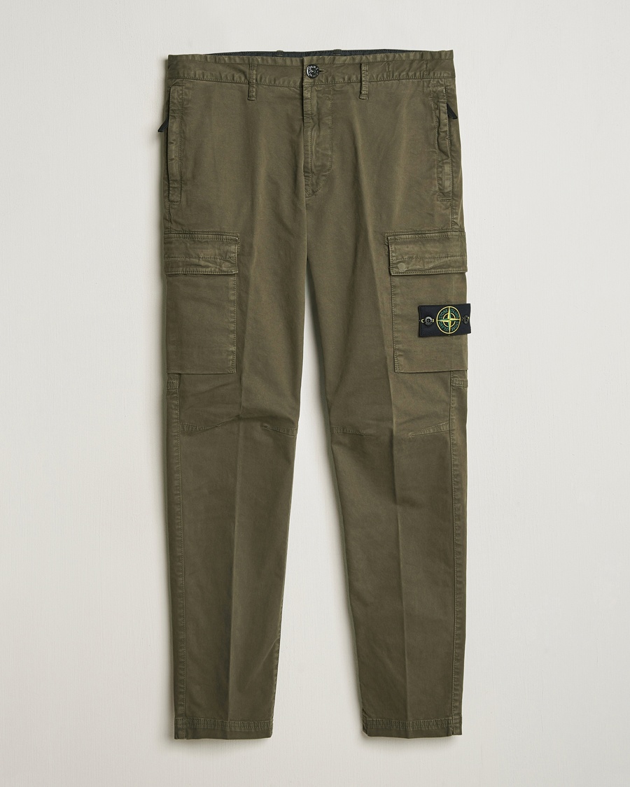 Herre | | Stone Island | Stretch Twill Cargo Pants Military Green