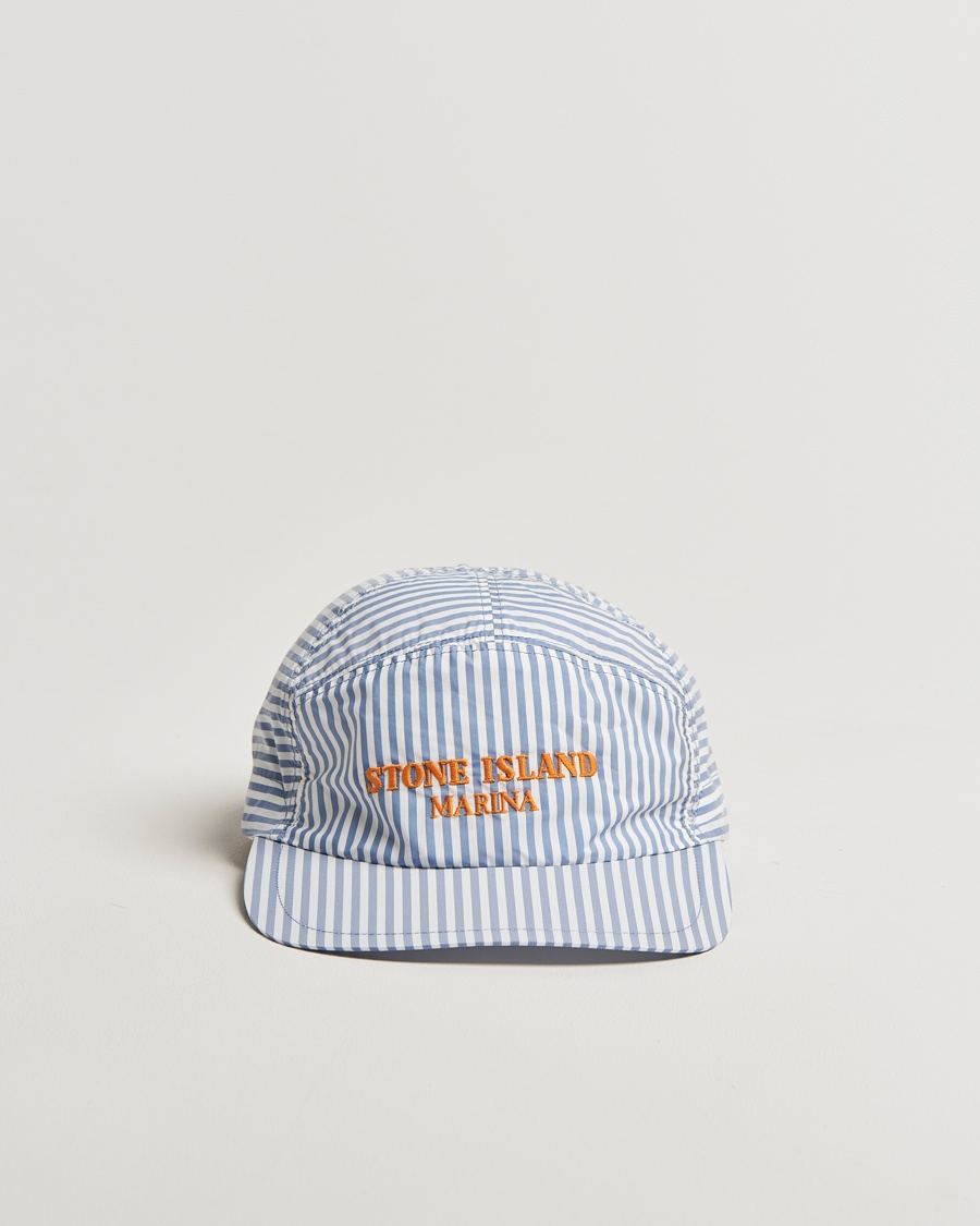 Herre | Hatte & kasketter | Stone Island | Marina Striped Cap Blue Marine