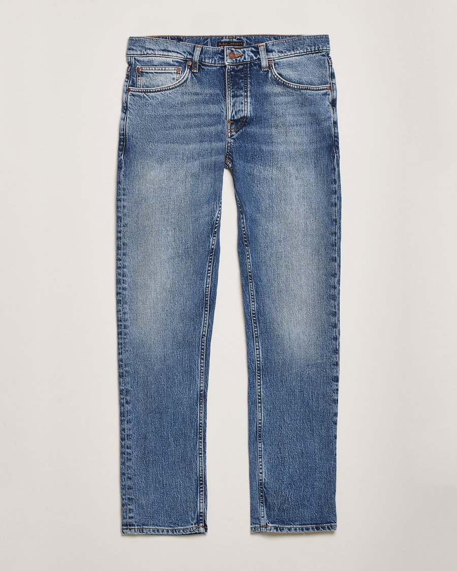 Nudie Jeans Solid Ollie Jeans Worn Vintage – Blå