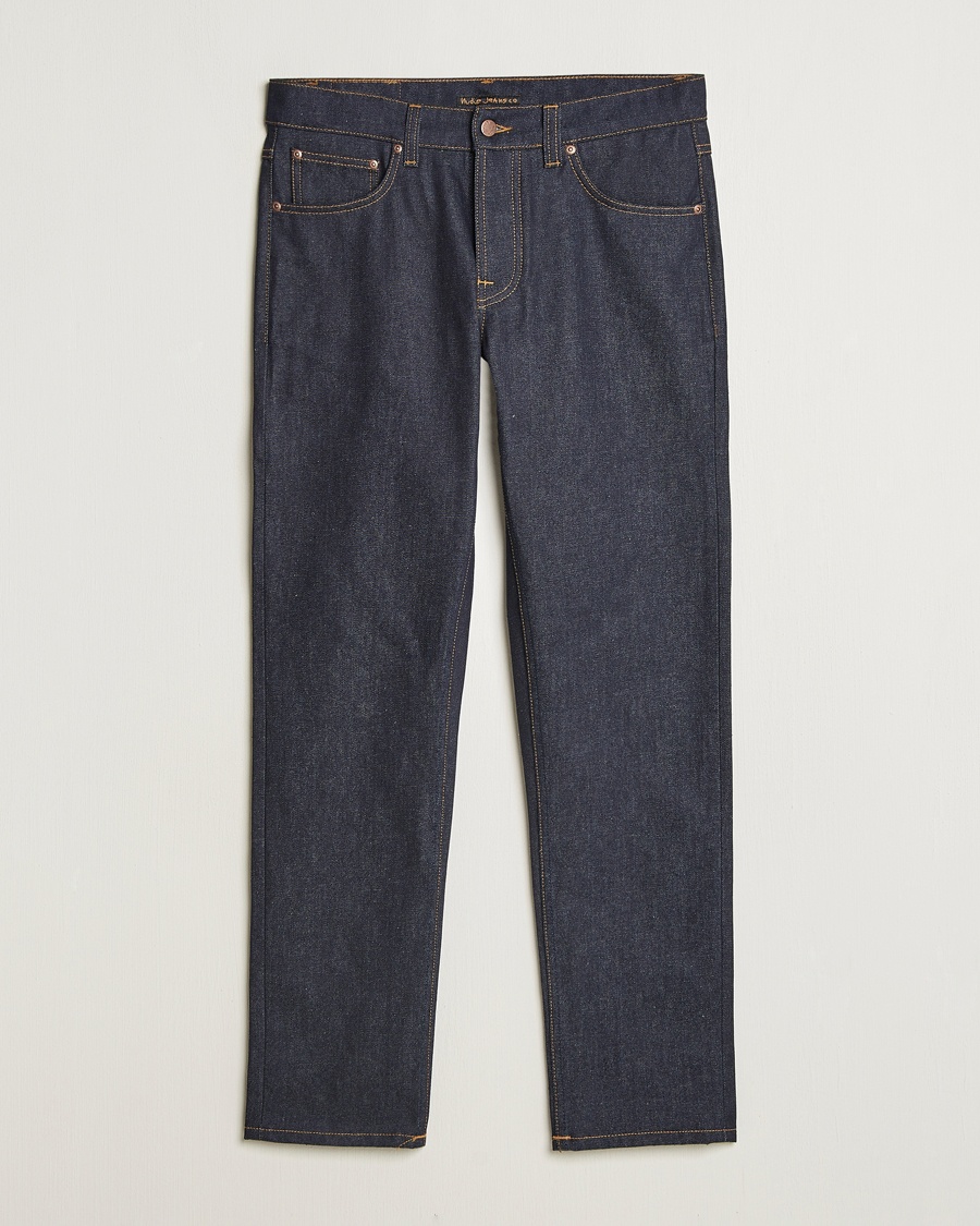 Nudie Jeans Solid Ollie Jeans Dry Abyss – Blå