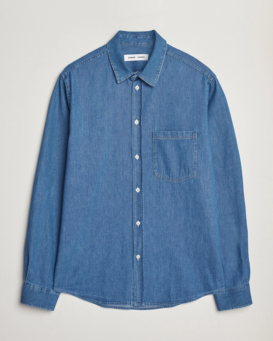 Samsøe Samsøe Ryan Chambray Shirt Light Blue – Blå