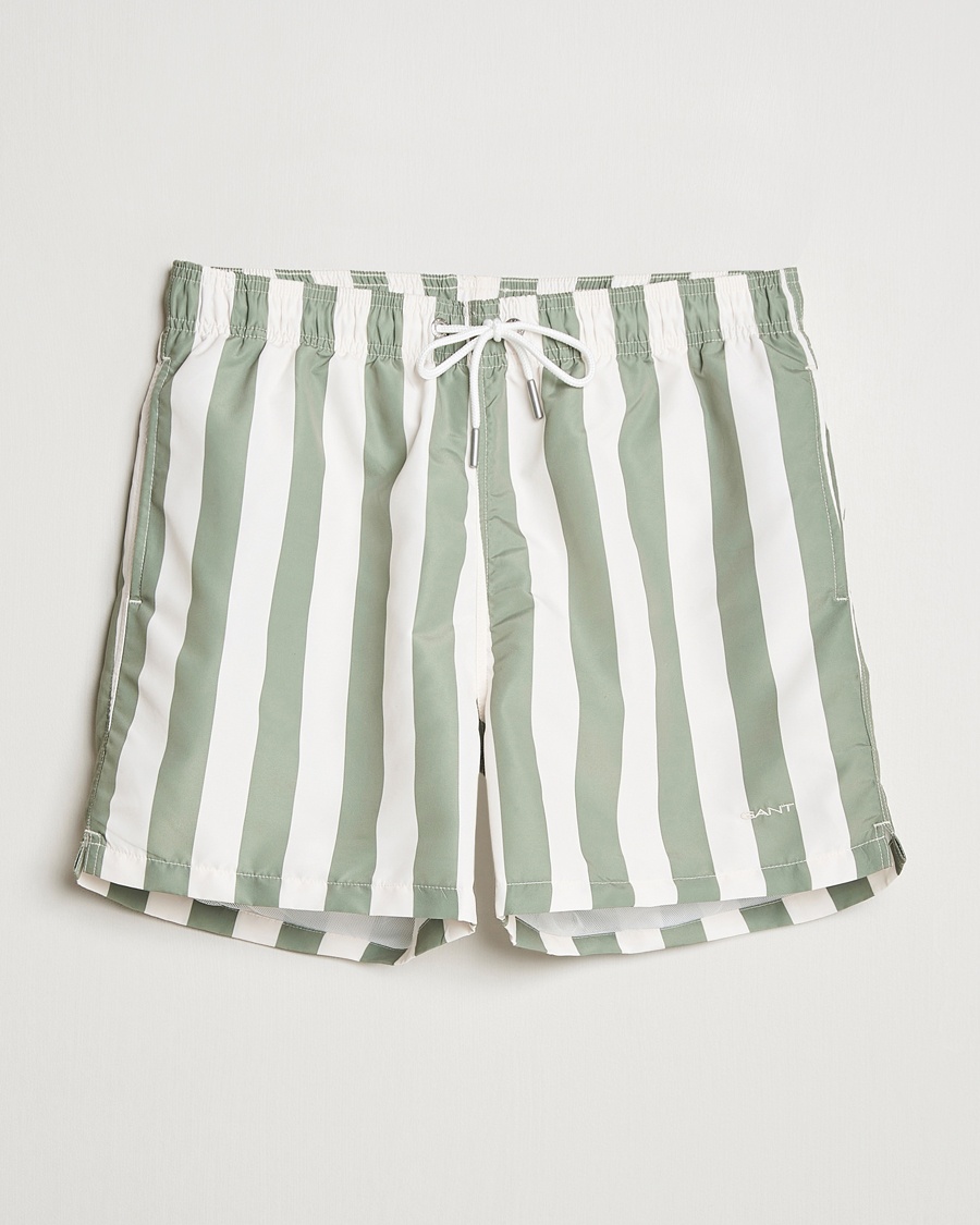 Herre | Business & Beyond - Casual | GANT | Blockstriped Swimshorts Kalamata Green