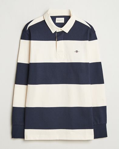 Herre | Business & Beyond - Casual | GANT | Barstriped Rugger Evening Blue