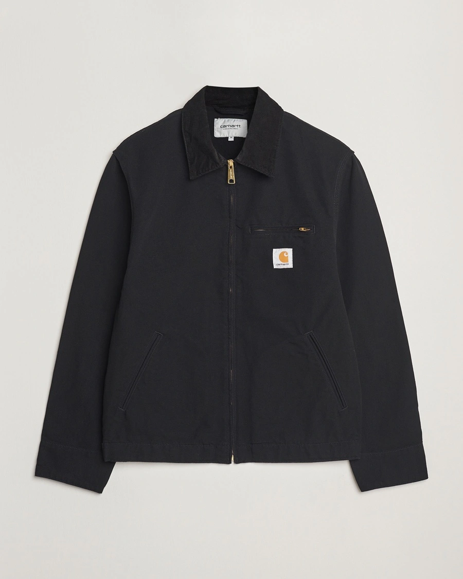 Carhartt WIP Detroit Jacket Dearborn Canvas Black – Sort