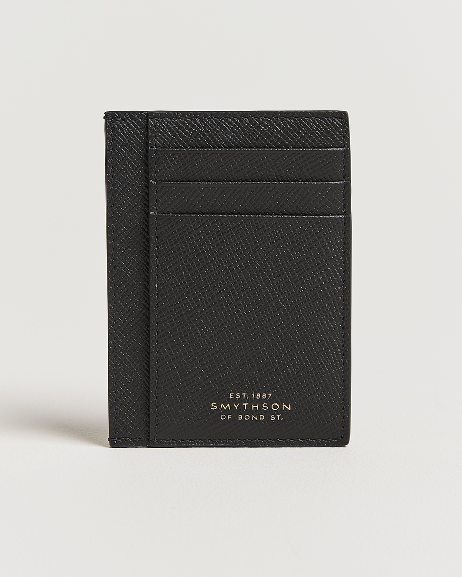 Smythson Panama 773 Cardholder Black – Sort