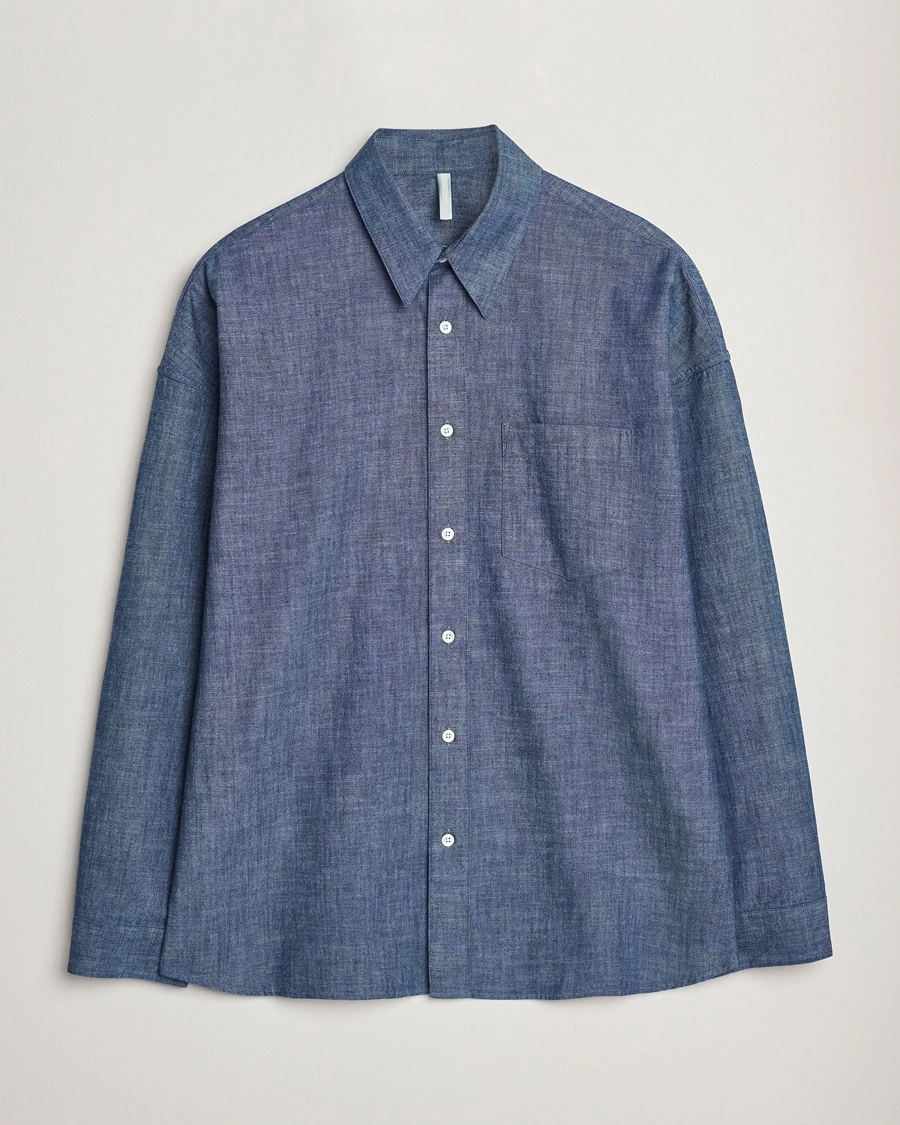 Herre |  | Sunflower | Stable Chambray Shirt Rinse