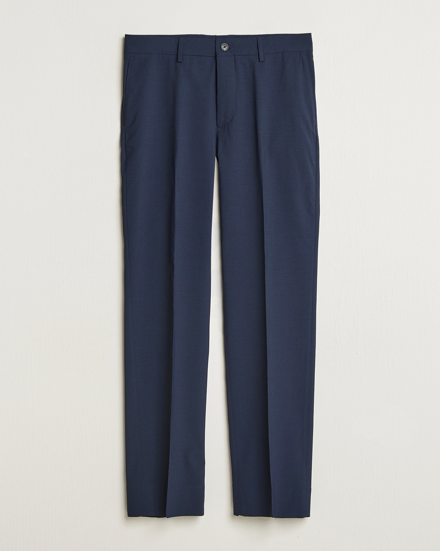 J.Lindeberg Gabi Drape Wool Pants Navy – Blå
