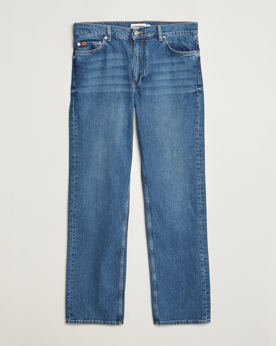 J.Lindeberg Cody Washed Reg Jeans Mid Blue – Blå