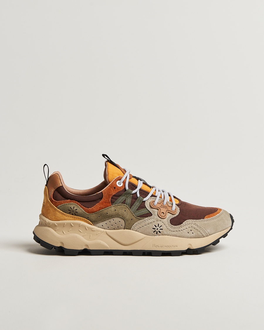 Flower Mountain Yamano 3 Suede/Nylon Sneaker Olive – Grøn
