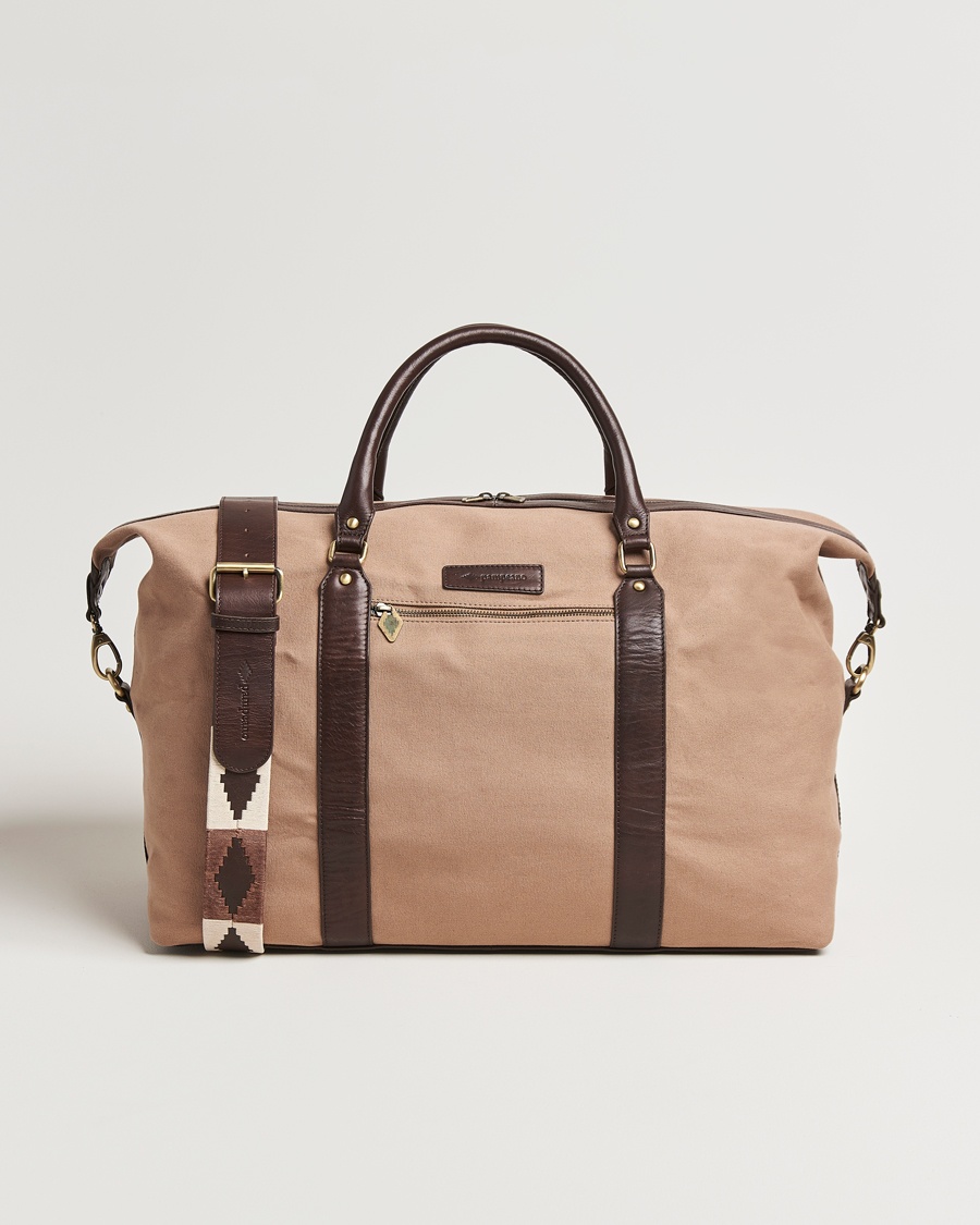 Pampeano Cabballero Large Canvas Weekend Bag Khaki – Brun