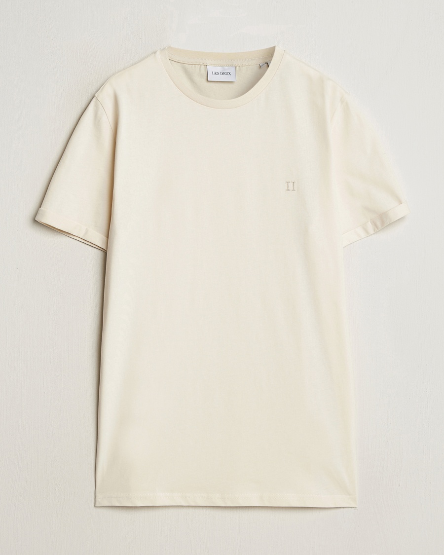 Les Deux Nørregaard Tonal T-Shirt Ivory – Hvid