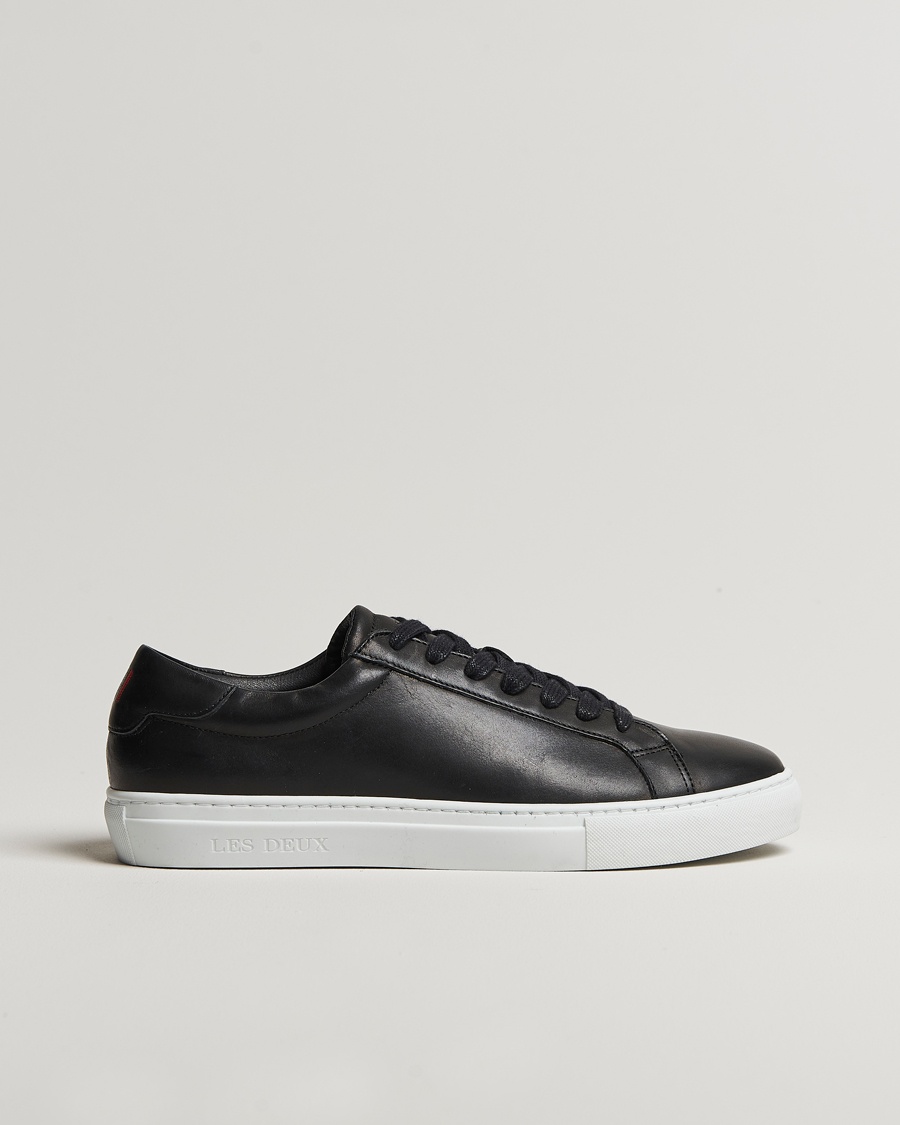LES DEUX Theodor Leather Sneakers Black – Sort