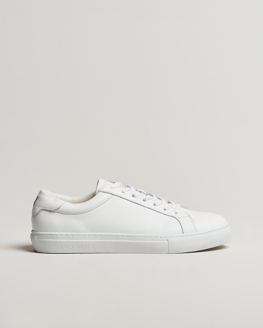 LES DEUX Theodor Leather Sneakers White – Hvid