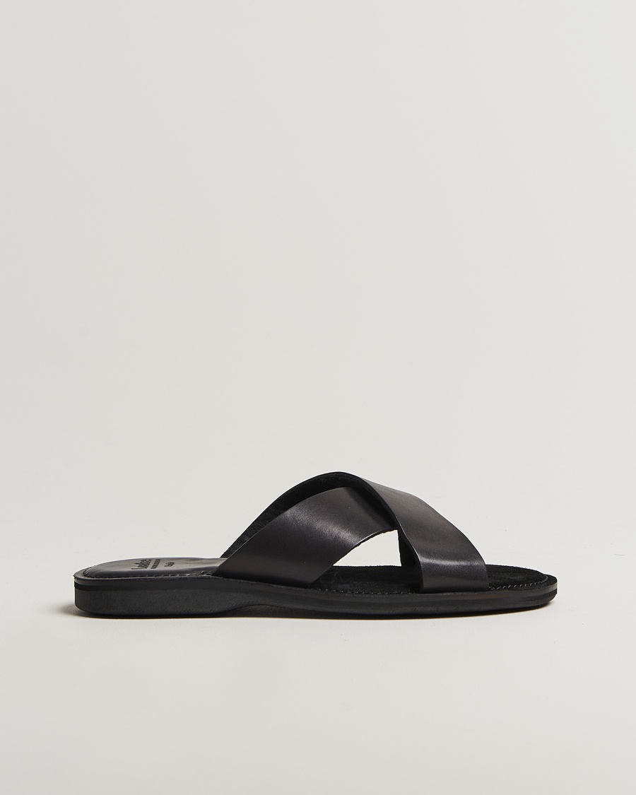 Loake 1880 Gozo Leather Sandal Black – Sort