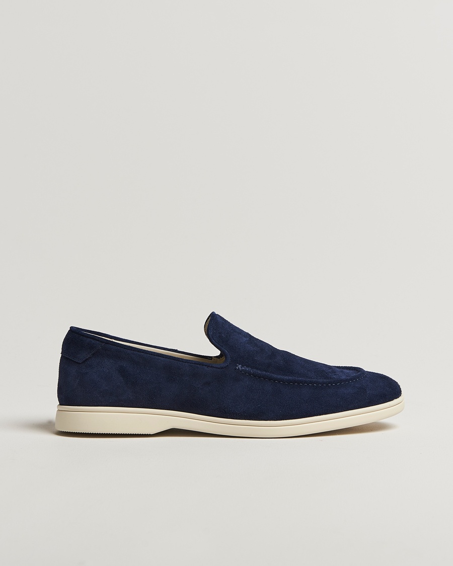 Herre | Sko i ruskind | CQP | Debonair Suede Loafers Navy
