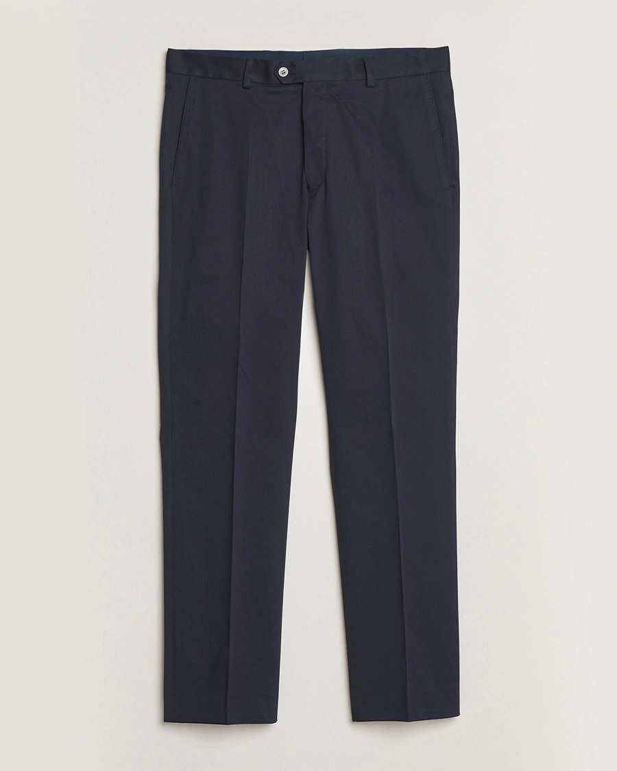 Herre | | Oscar Jacobson | Dandy Cotton Trousers Navy