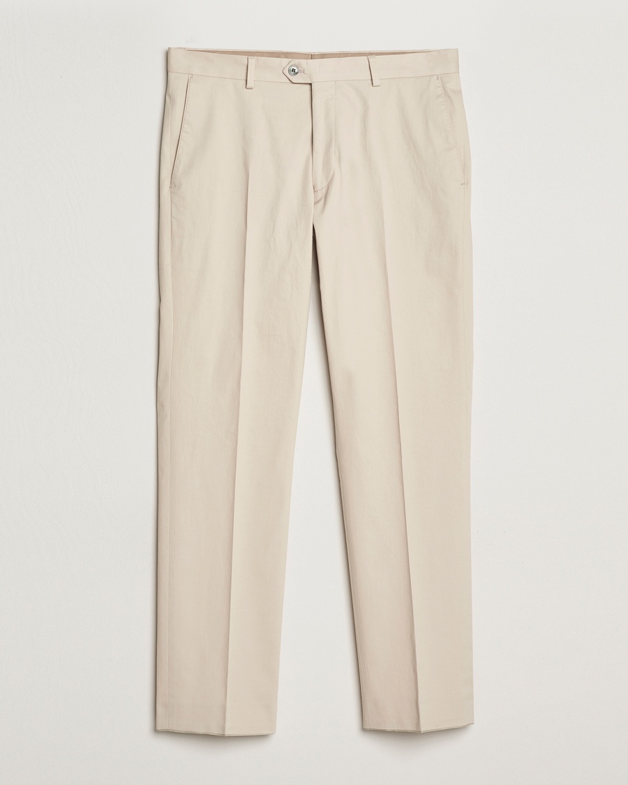 Herre |  | Oscar Jacobson | Dandy Cotton Trousers Beige