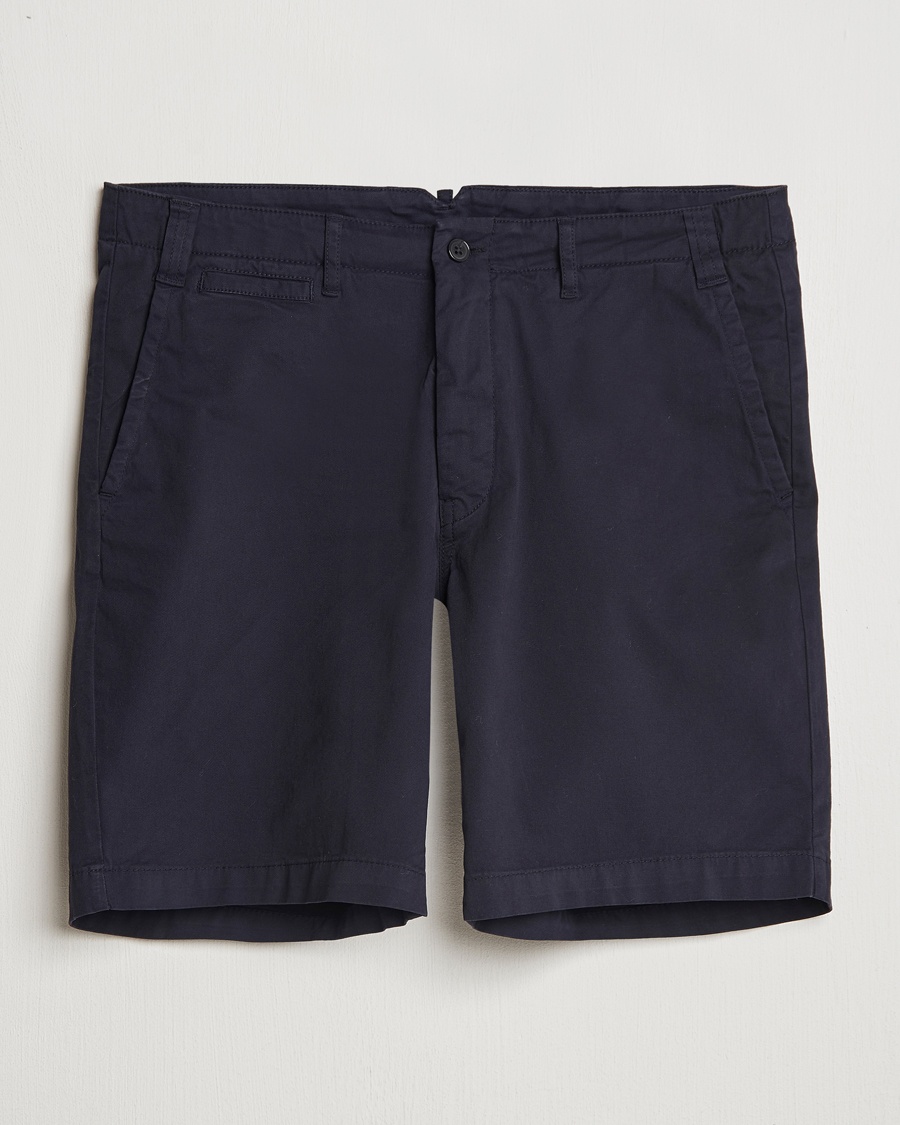 Herre | | Oscar Jacobson | Poggio Cotton Shorts Navy