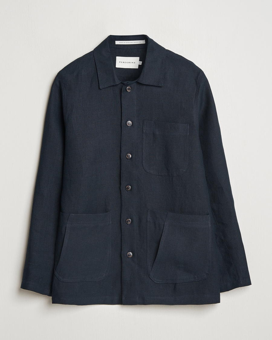 Herre |  | Peregrine | Grange Linen Shacket Navy