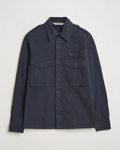 Herre | Moderne jakker | Aspesi | Cotton Field Shirt Navy