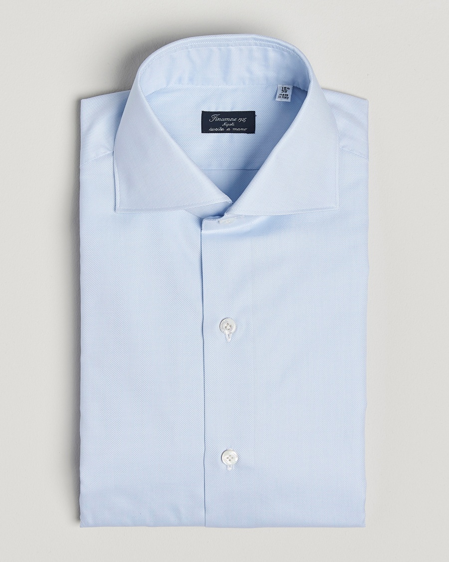 Herre | | Finamore Napoli | Milano Slim Royal Oxford Dress Shirt Light Blue