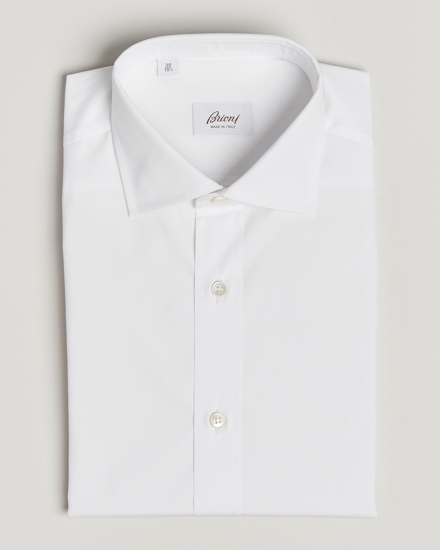 Brioni Slim Fit Dress Shirt White – Hvid