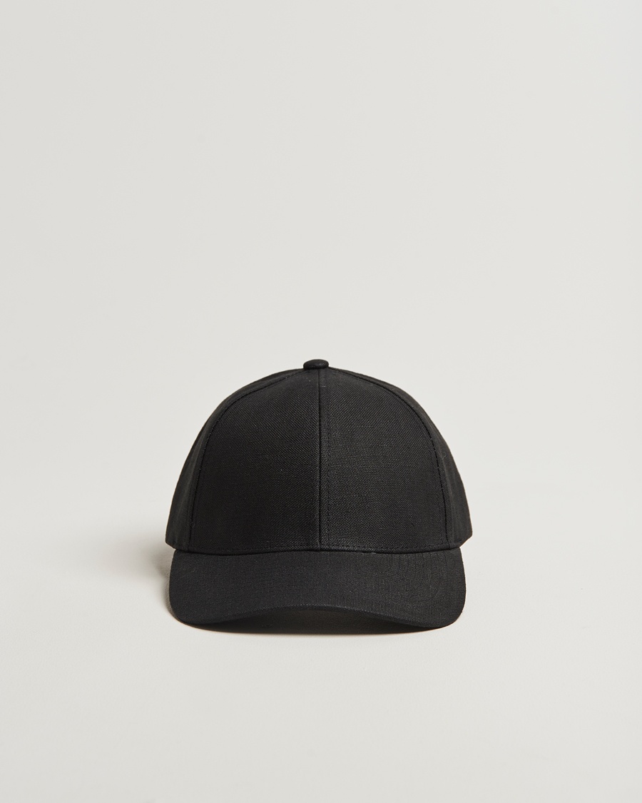 Varsity Headwear Linen Baseball Cap Licorice Black – Sort