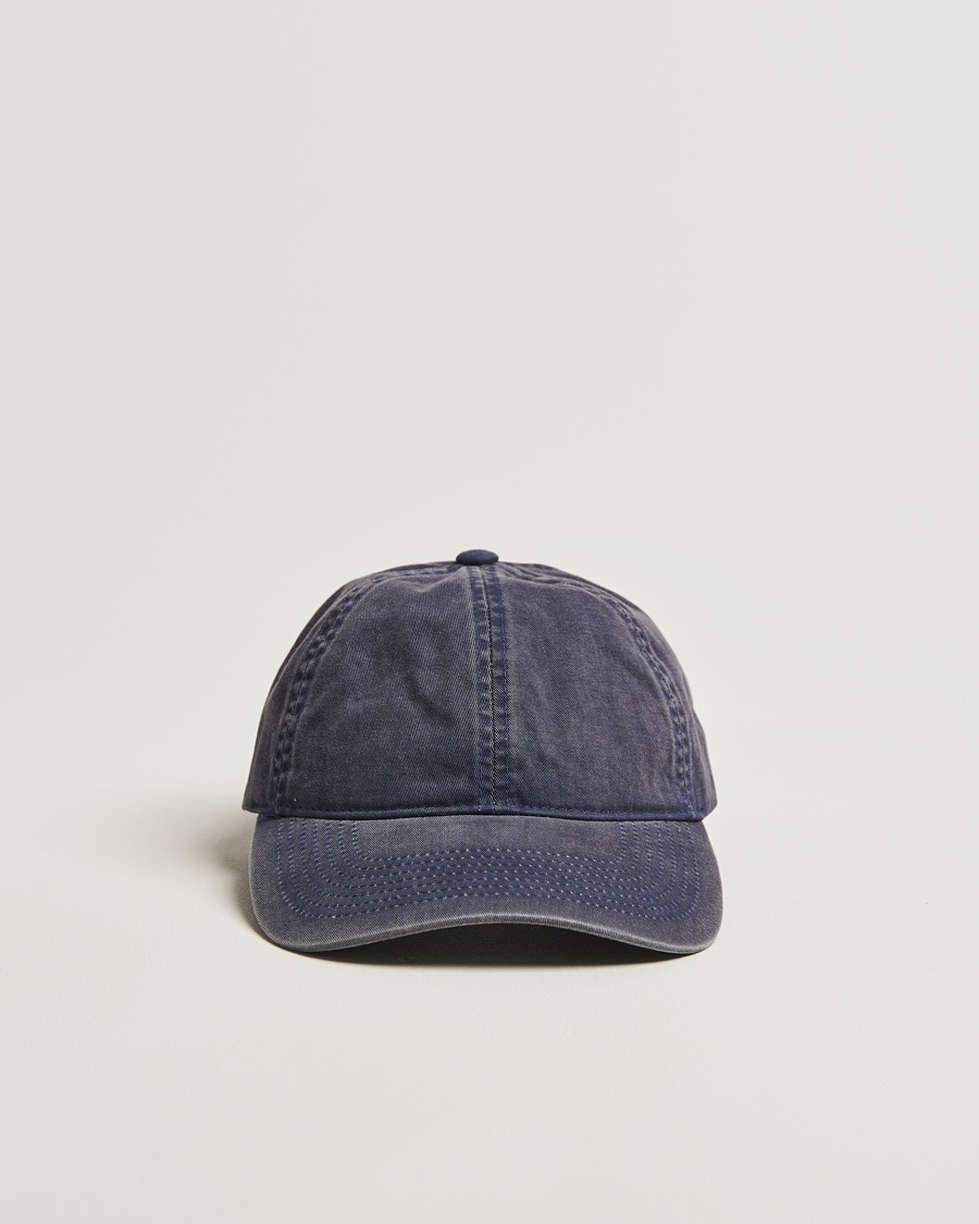 Herre | | Varsity Headwear | Washed Cotton Baseball Cap Navy