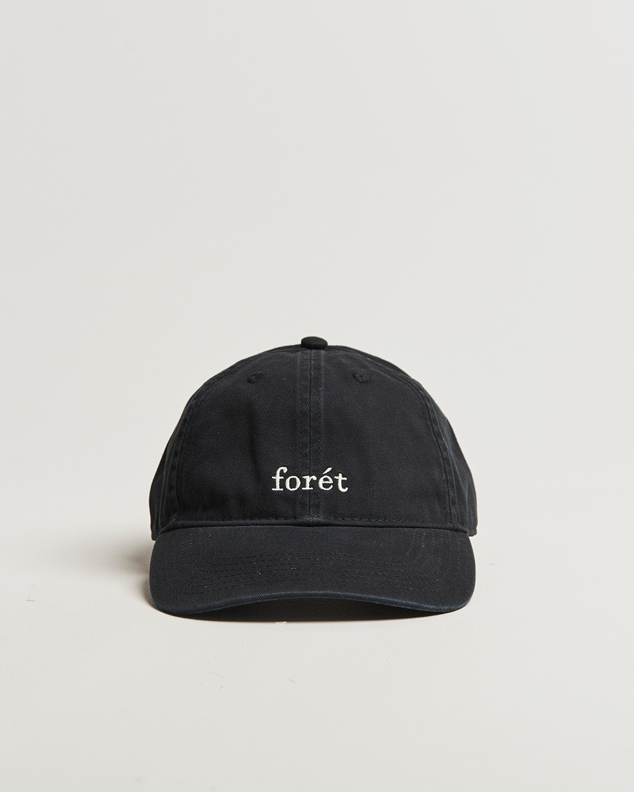 Forét Hawk Washed Cap Black – Sort