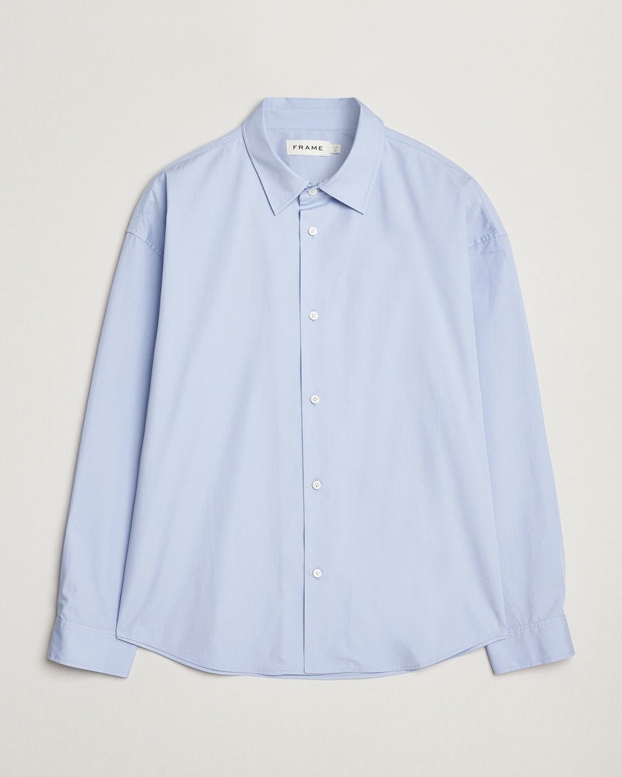 Herre |  | FRAME | Relaxed Cotton Shirt Light Blue