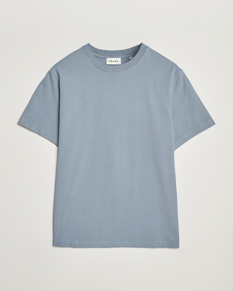 Herre |  | FRAME | Logo T-Shirt Smoky Blue