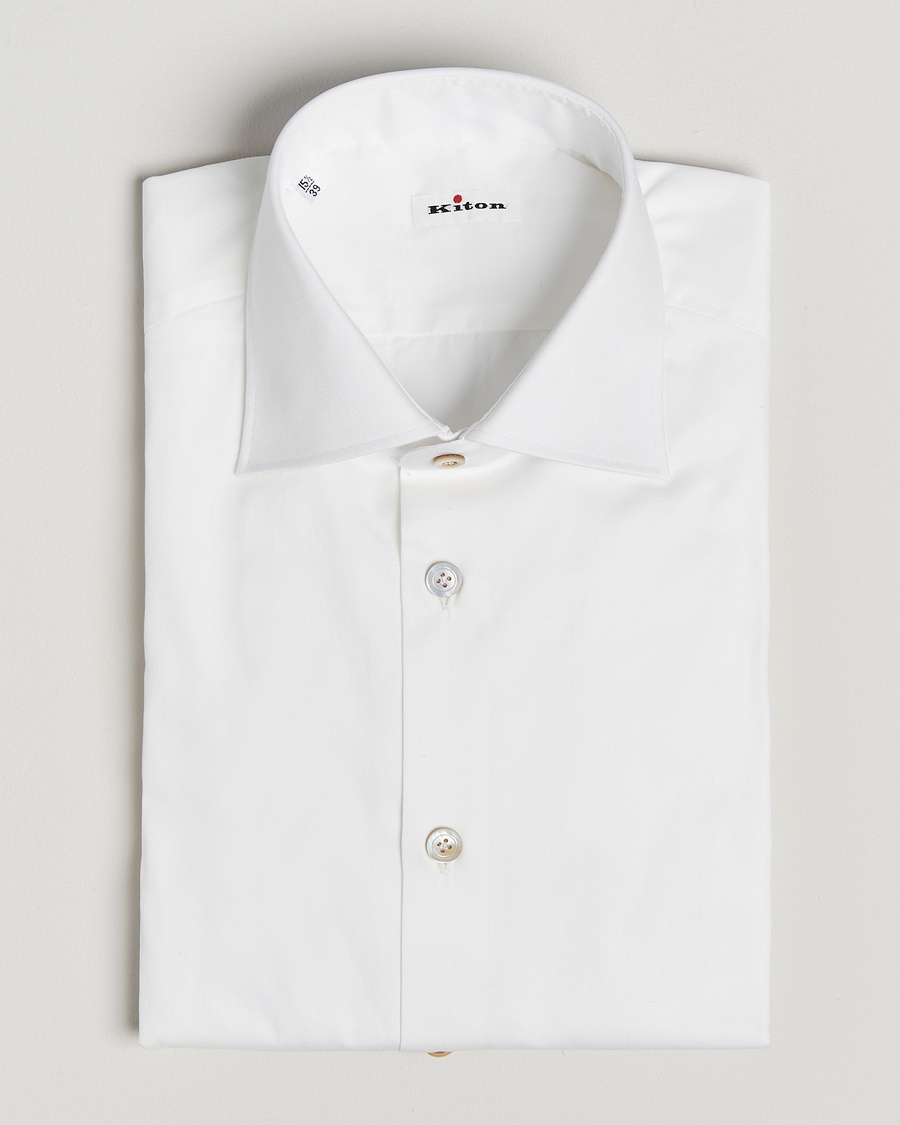 Herre | | Kiton | Slim Fit Dress Shirt White