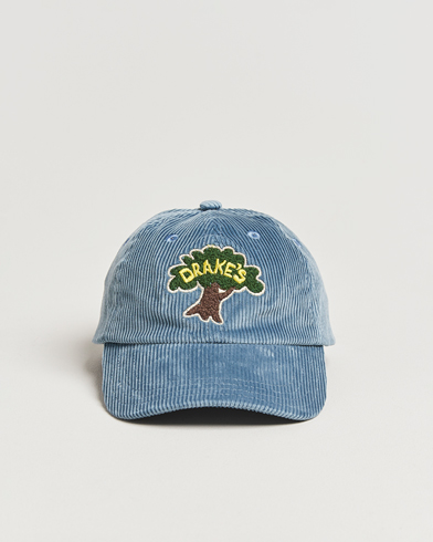 Herre | Hatte & kasketter | Drake's | Drake´s Tree Baseball Cap Cornflower Blue