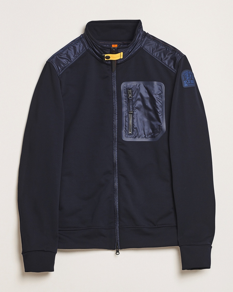 Herre | | Parajumpers | London Hybrid Fleece Jacket Blue Navy