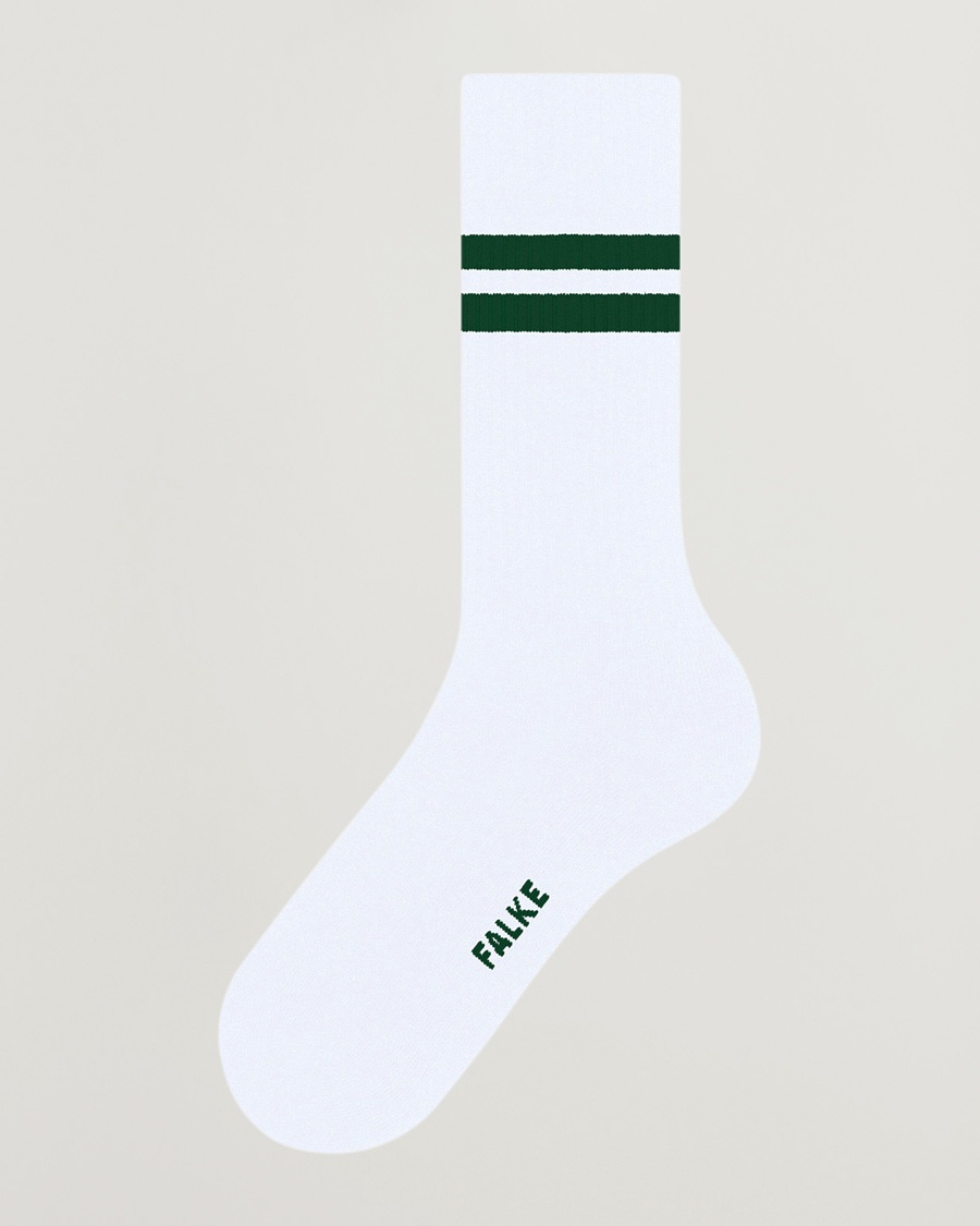 Falke Dynamic Tennis Sock White/Green – Hvid