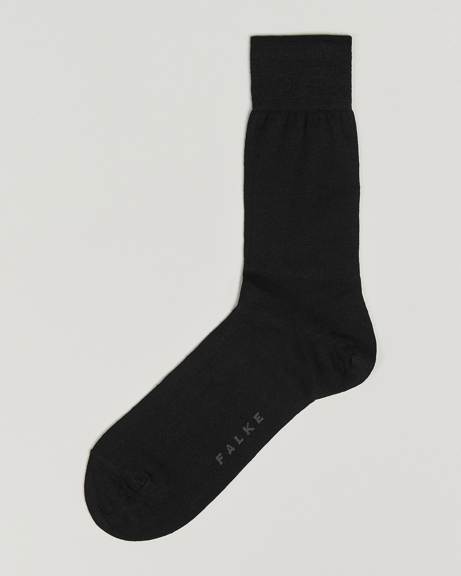 Herre | Falke | Falke | Panama Linen/Cotton Sock Black