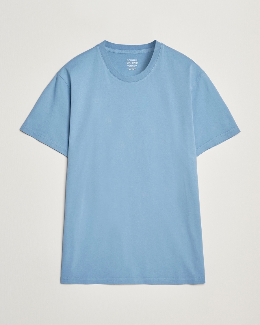 Colorful Standard Classic Organic T-Shirt Seaside Blue – Blå