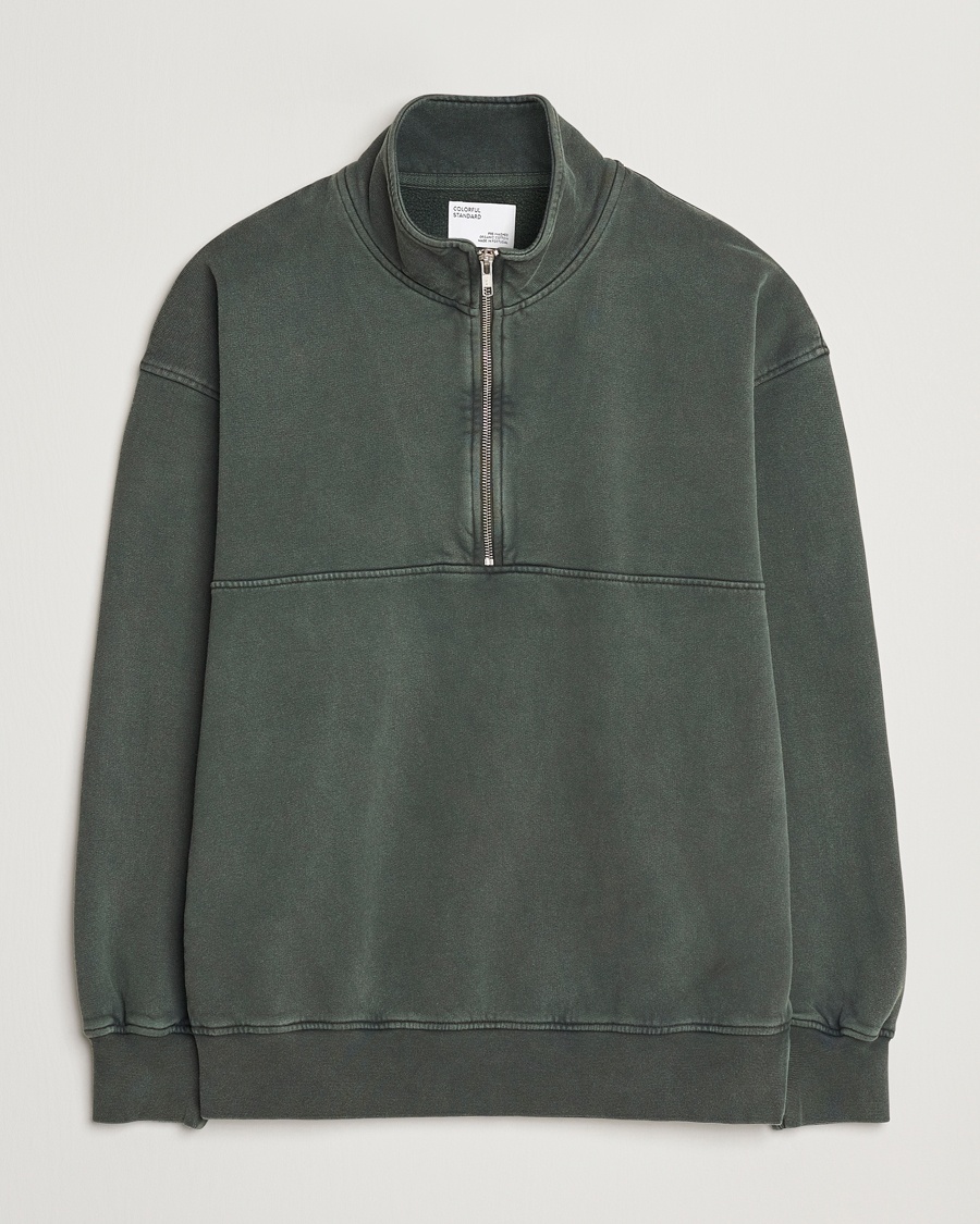 Colorful Standard Classic Organic Half-Zip Midnight Forest – Grøn