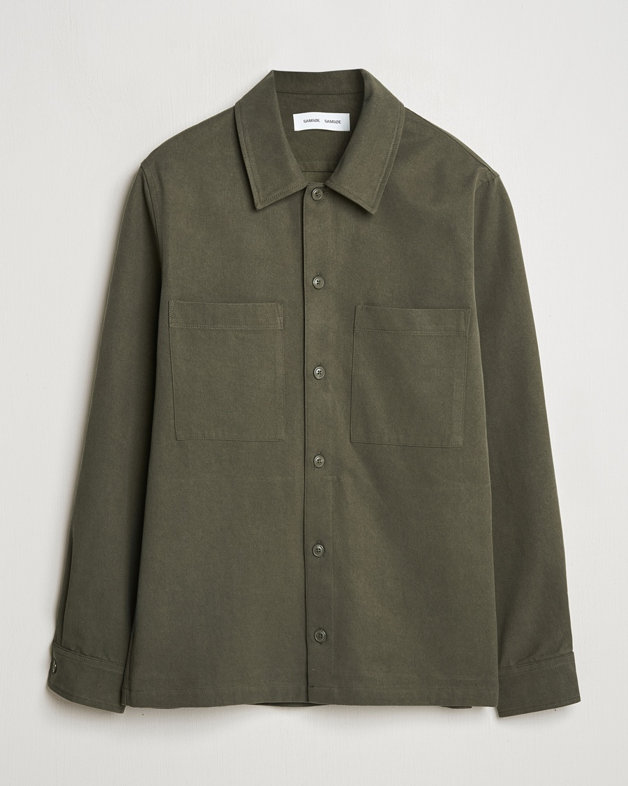 Samsøe Samsøe Sataka Overshirt Forest Night – Grøn